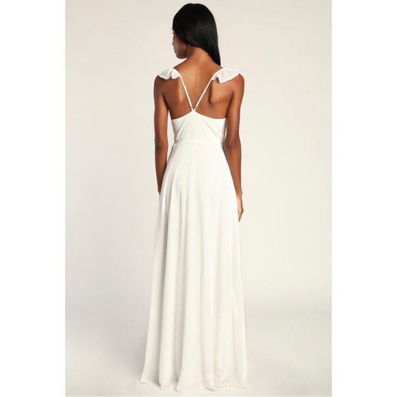 NWT Lulu’s Maxi Dress - White - Picture 2 of 2